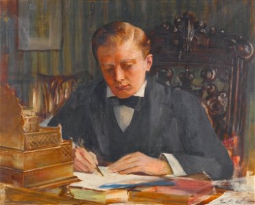 Winston Churchill as a young man, by Edwin Arthur Ward (1859 - 1933)