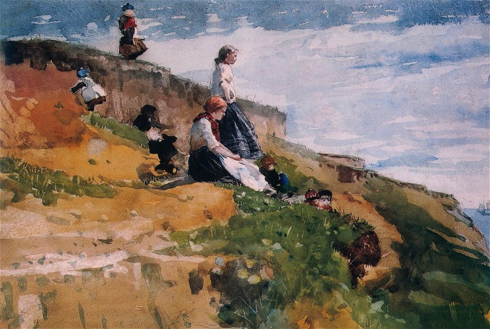 Winslow Homer - On the Cliff