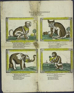 Wilt mijn olifant niet schromen, kust hem vrij - hij doet geen leed-Catchpenny print-Borms 0262