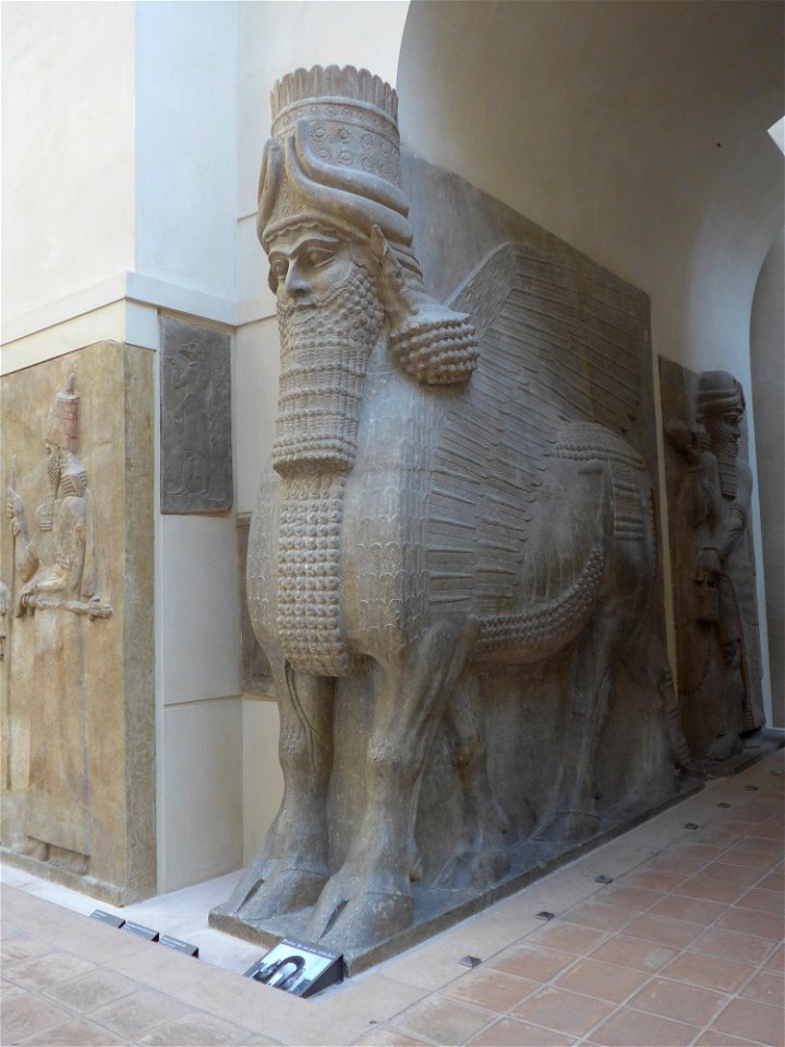Winged bull with human head-AO 19857-(30705417696)