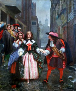 Pepys and Lady Batten by James Digman Wingfield