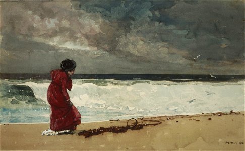 Winslow Homer - Startled. Free illustration for personal and commercial use.