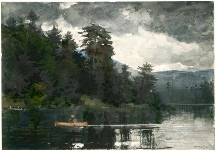Winslow Homer - Adirondack Lake (1889)