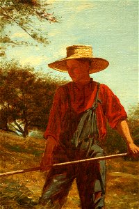 Winslow Homer - Haymaking (1864) detail 01
