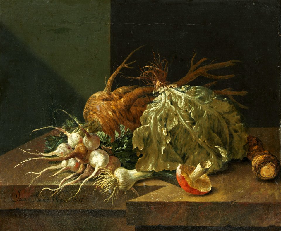 Johann Amandus Winck - Gemüsestillleben (1807)