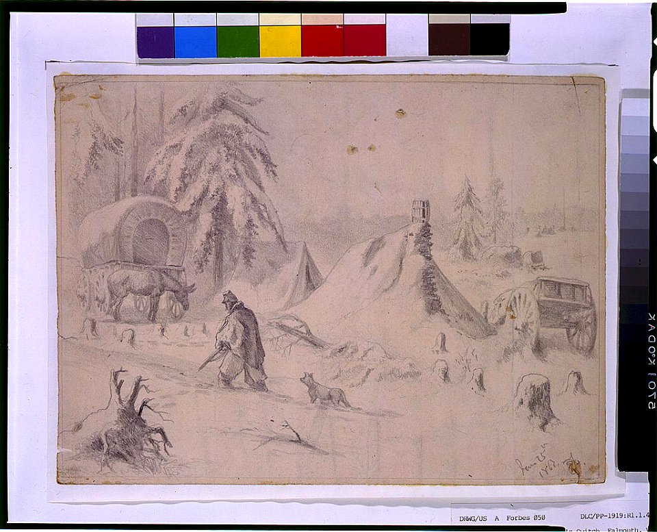 Winter camp near Stoneman's Switch, Falmouth, Va. - EF. LCCN2004661917