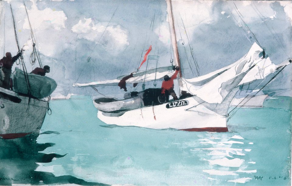 Winslow Homer - Fishing Boats, Key West