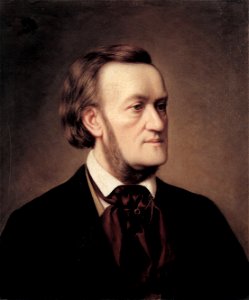 Richard Wagner by Caesar Willich ca 1862. Free illustration for personal and commercial use.