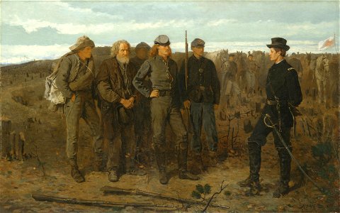 Winslow Homer - Prisoners from the Front. Free illustration for personal and commercial use.