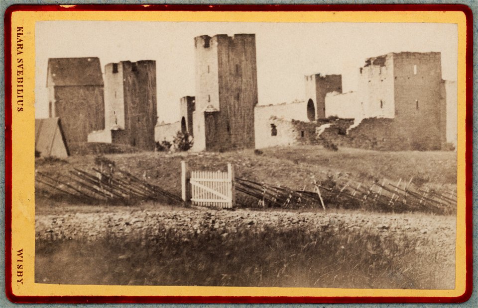 Wisby. Nordöstra muren 1800-talets andra hälft - Nordiska museet - NMA.0091071