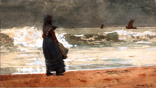 Winslow Homer - The Watcher, Tynemouth