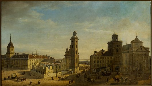 Wincenty Kasprzycki - Demolition of the church St. Clara and the Bernardine nunnery in Warsaw - MP 4919 - National Museum in Warsaw