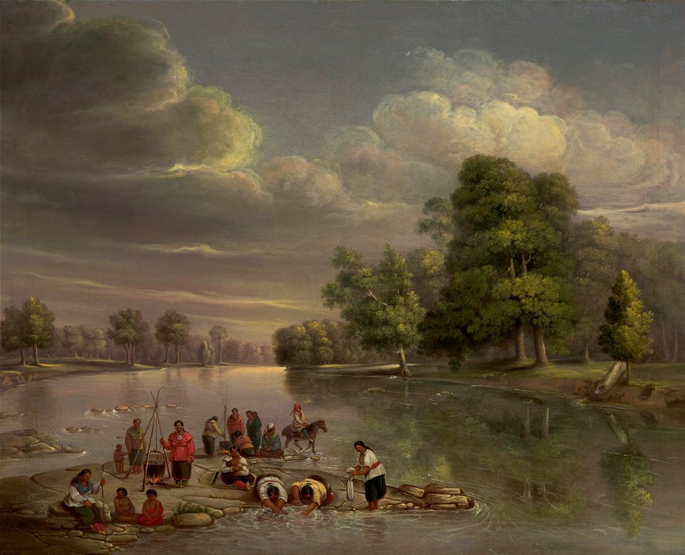 Winter, George - Scene on the Wabash - Google Art Project
