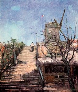 Windmill on Montmartre (destroyed) (JH 1186) - My Dream. Free illustration for personal and commercial use.