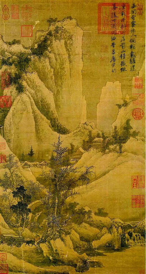 Winter mountain, by Tang Yin, Ming Dynasty