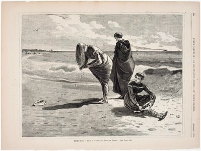 Winslow Homer - High Tide, published in Every Saturday, August 6, 1870 - Google Art Project