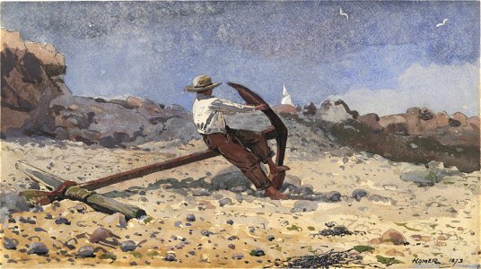 Winslow Homer - Boy with Anchor