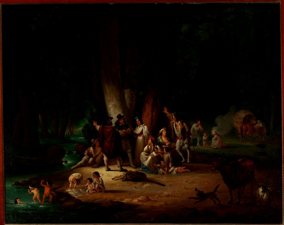 Wincenty Smokowski - Gipsy camp at waterside - MP 2843 - National Museum in Warsaw
