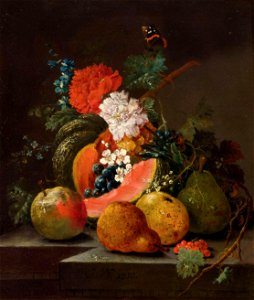 Johann Amandus Winck - Früchte- und Blumenstillleben b (1810)