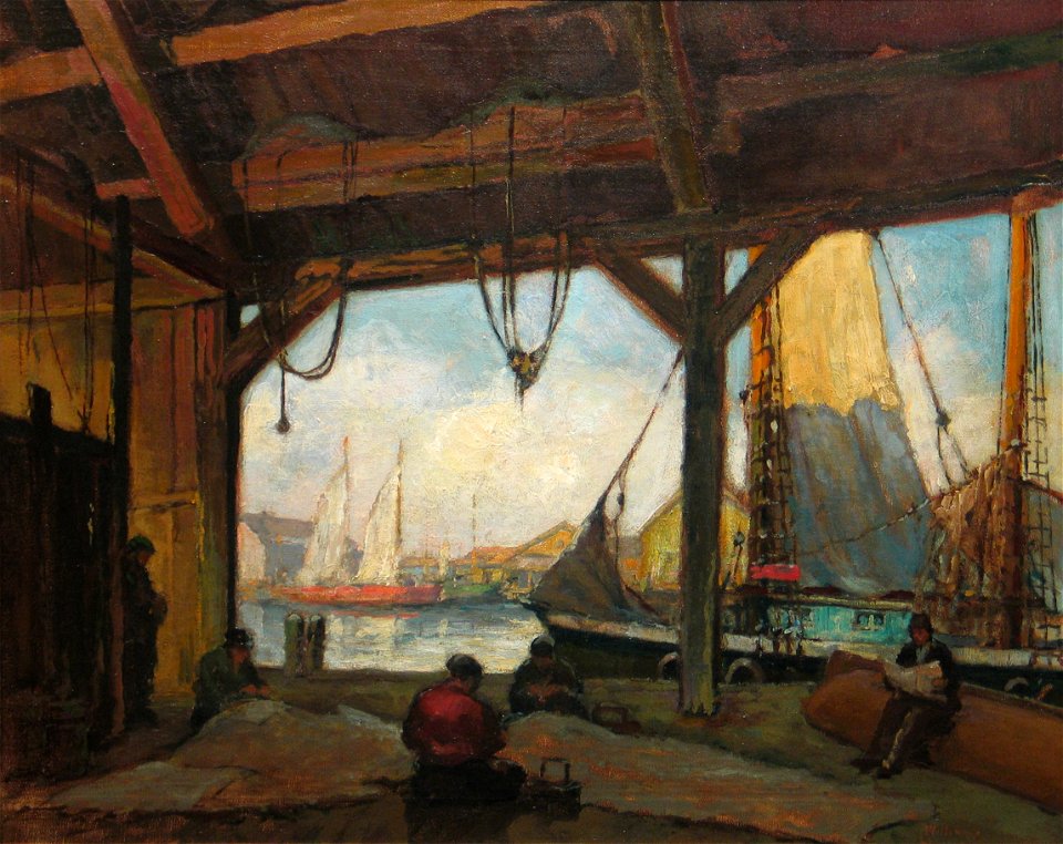 Boatyard, Kennebunkport by George Alfred Williams