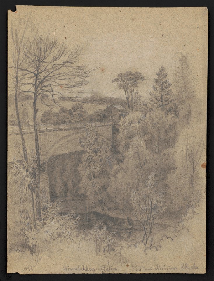 Wissahikkon (i.e., Wissahickon) Station, Phla (i.e., Philadelphia) and Norristown RR Sta. LCCN2016645934