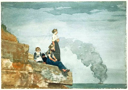 Winslow Homer - Fisherman's Family (The Lookout) (1881)