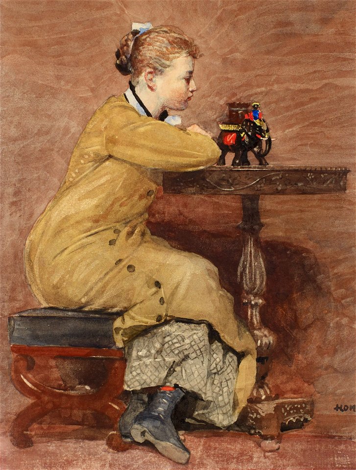 Winslow Homer - Woman and Elephant - 1959-4 - Albright–Knox Art Gallery