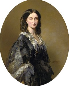 Hélène Bibikoff Princess Bariatinsky, three-quarter length 1858