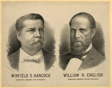 Winfield S. Hancock. Democratic candidate for President. William H. English. Democratic Candidate for Vice-President LCCN2003674370. Free illustration for personal and commercial use.