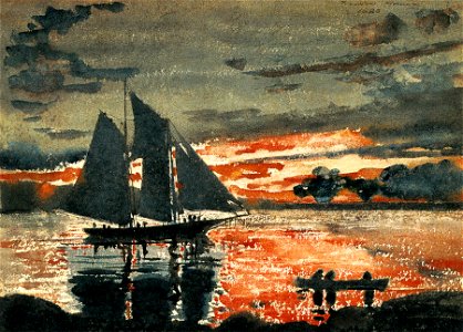 Winslow Homer - Sunset Fires