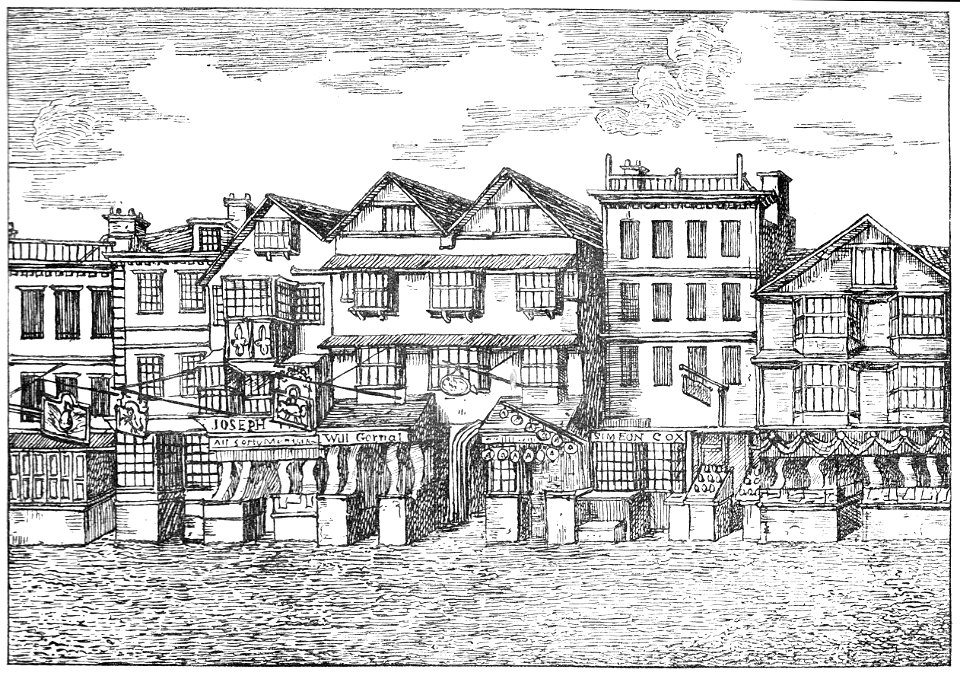 Wine Street with the entrance to the Guard-house in the seventeenth century, Bristol
