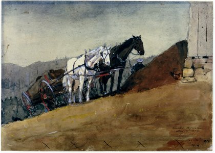Winslow Homer - The Hilltop Barn - Houghton Farm