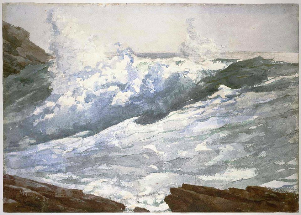 Winslow Homer - Breaking Wave (Prout's Neck) (1887)