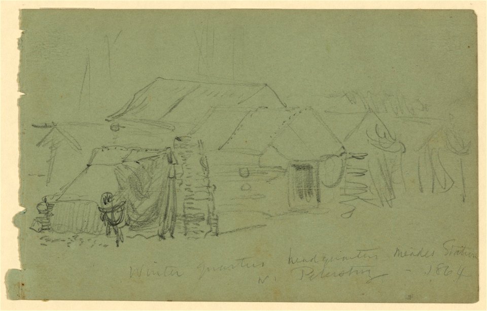 Winter quarters headquarters Meades Station nr. Petersburg-1864 LCCN2004660958