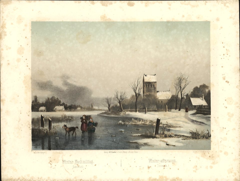 Winter Nachmittag, Denemark, objectnr A 58780