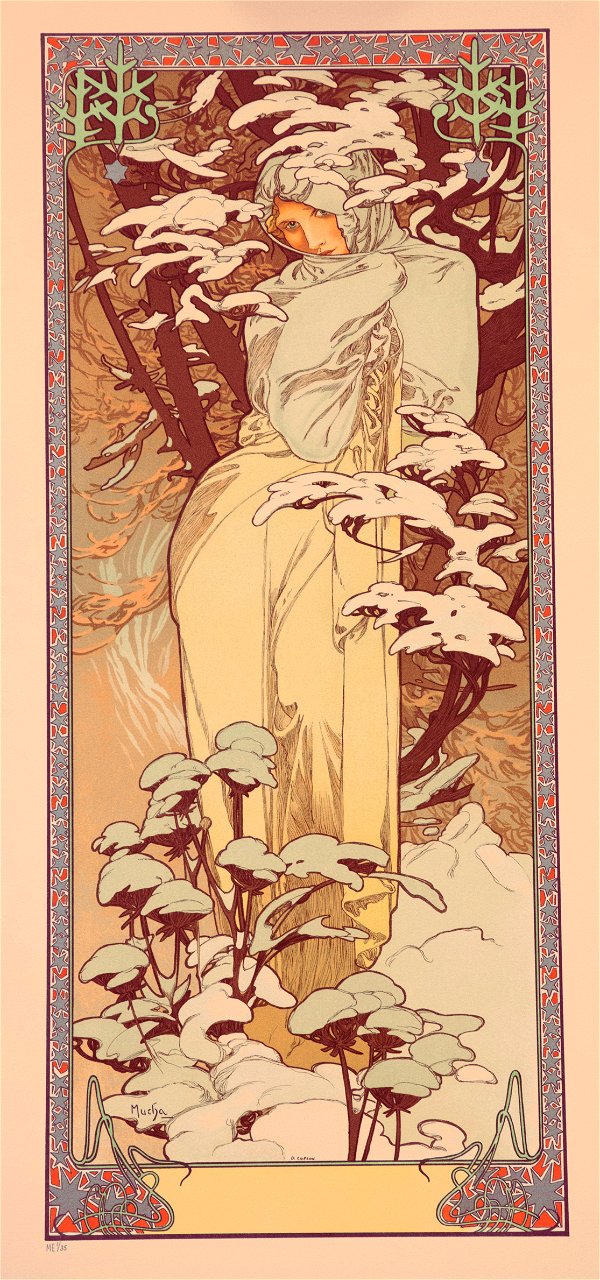 Winter 1897 32x73cm panel