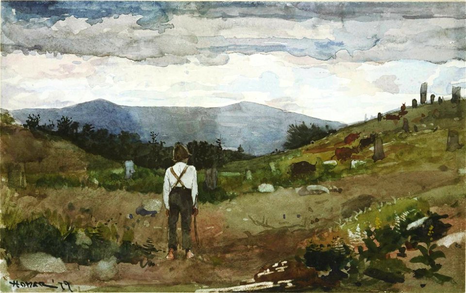 Winslow Homer - Driving Cows to Pasture (1879)