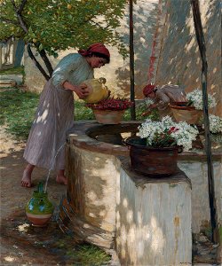 Winter in Liguria, by Henry Herbert La Thangue