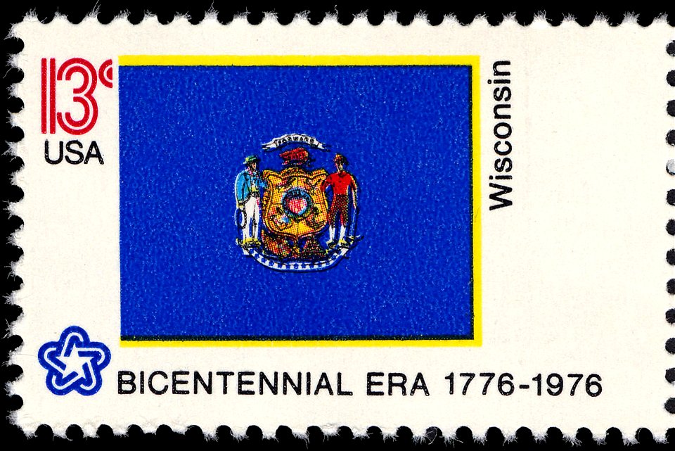 Wisconsin Bicentennial 13c 1976 issue
