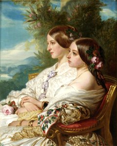 Victoria and her cousin, 1852