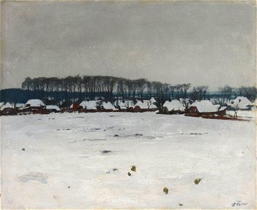 Winterlandschap Rijksmuseum SK-A-2953. Free illustration for personal and commercial use.