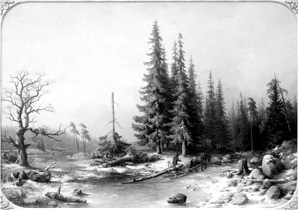 Winter in Småland (Joseph Magnus Stäck) - Nationalmuseum - 21858