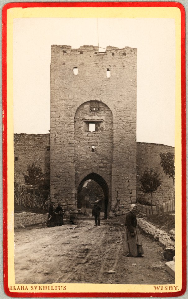 Wisby. Norderport, 1800-talets andra hälft - Nordiska museet - NMA.0091072