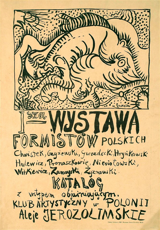 Witkacy - I-sza Wystawa Formistów Polskich - MNW