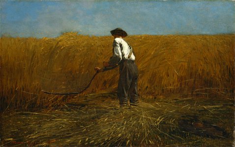 The Veteran in a New Field 1865 Winslow Homer. Free illustration for personal and commercial use.