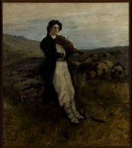 Witkacy - Modrzejewska as a fiddler
