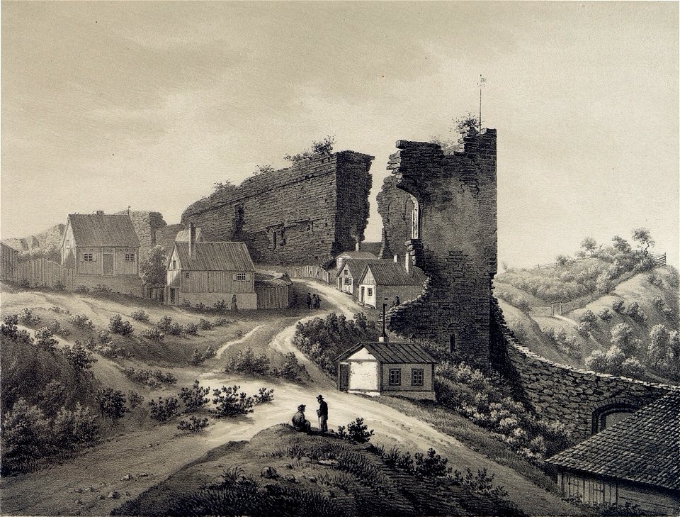 Wisborgs slott – P A Säve 1858