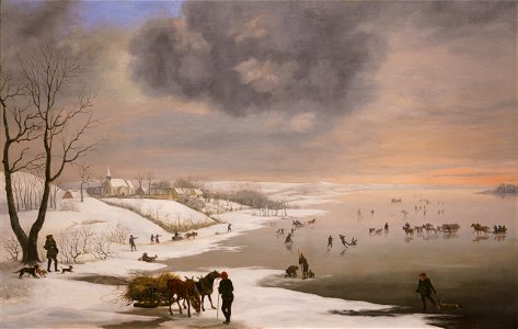 Winter Landscape with Brabrand Church