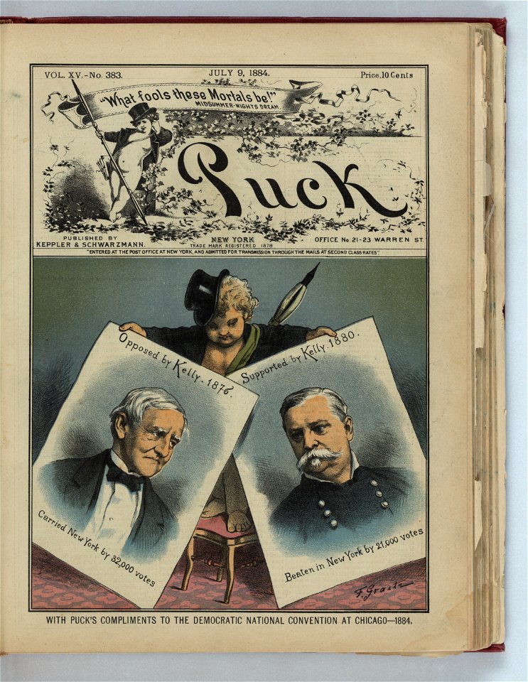With Puck's compliments to the Democratic National Convention at Chicago - 1884 - F. Graetz. LCCN2012645217