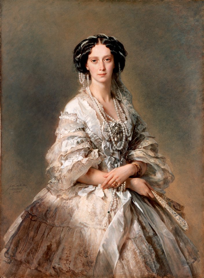 Maria Alexandrovna by Winterhalter (1857, Hermitage)